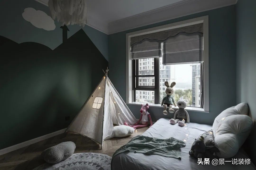 146㎡四室改三室，美式乡村混搭风，装修花费58万，漂亮