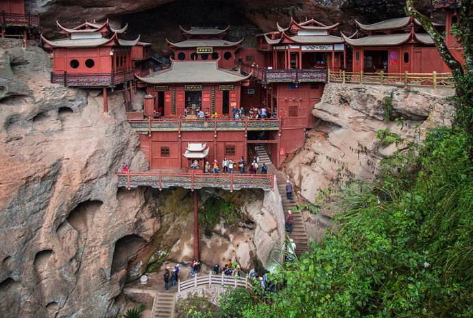广西最神秘悬空寺,悬空寺神秘