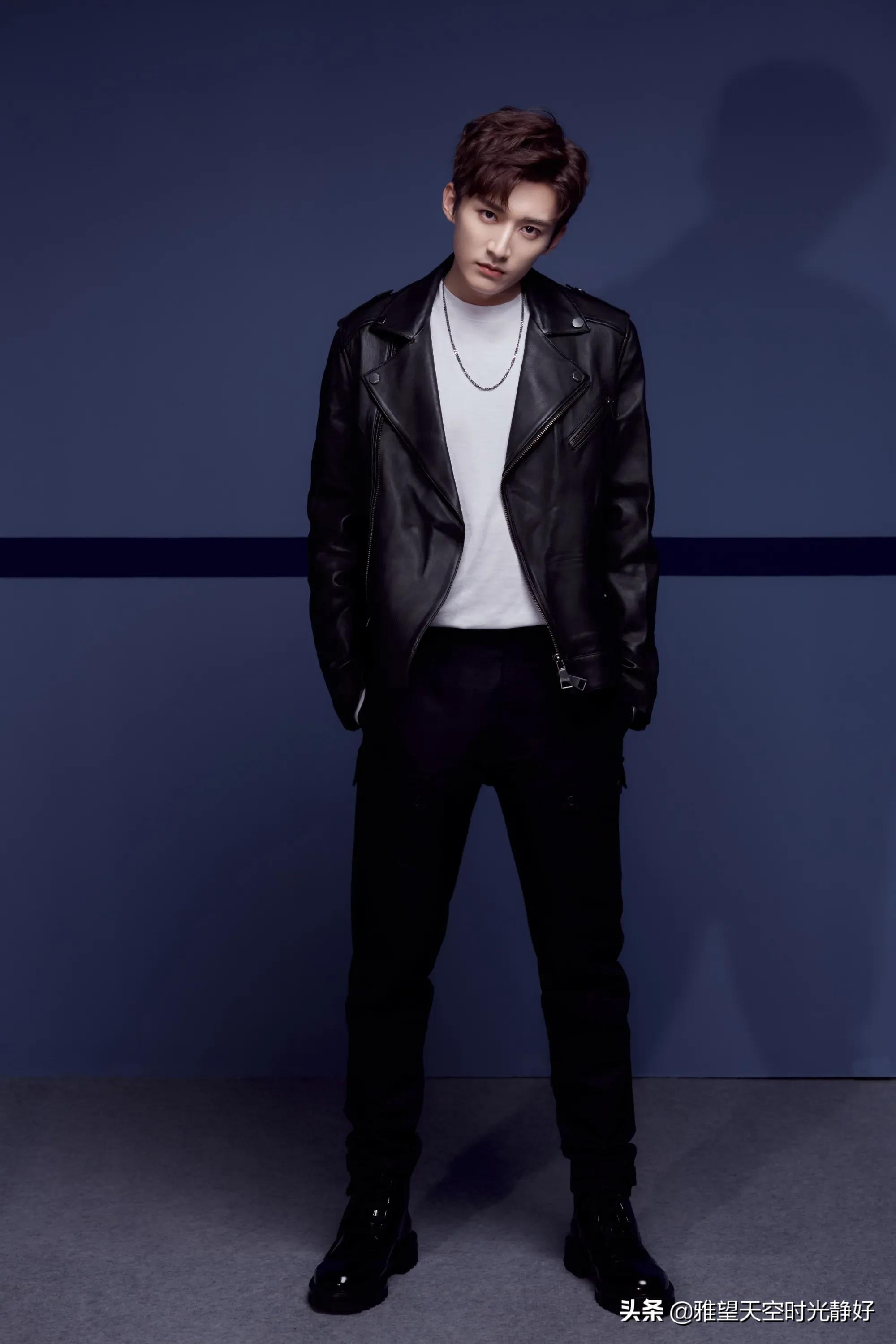 秋冬男星皮衣穿搭,男明星皮衣外套搭配