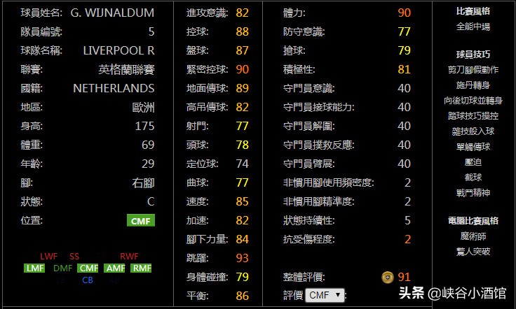实况足球英超赛季回顾精选,实况足球最强后场
