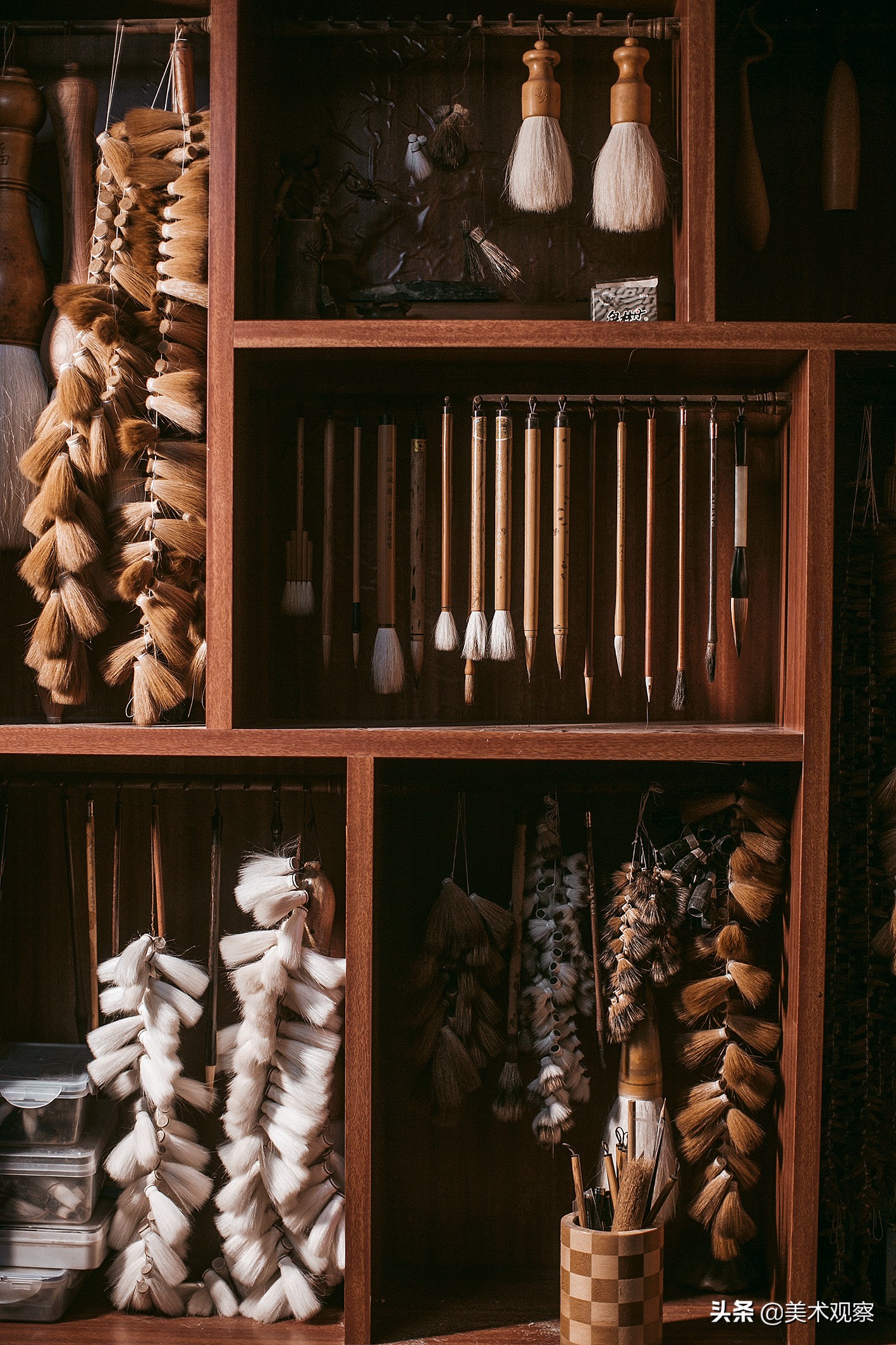 毛笔的制作工序有多少道图解,简单了解了一下毛笔的制作过程