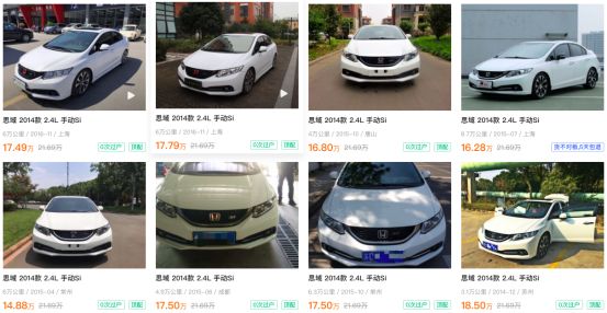 19款本田思域si,二手本田思域极锐版