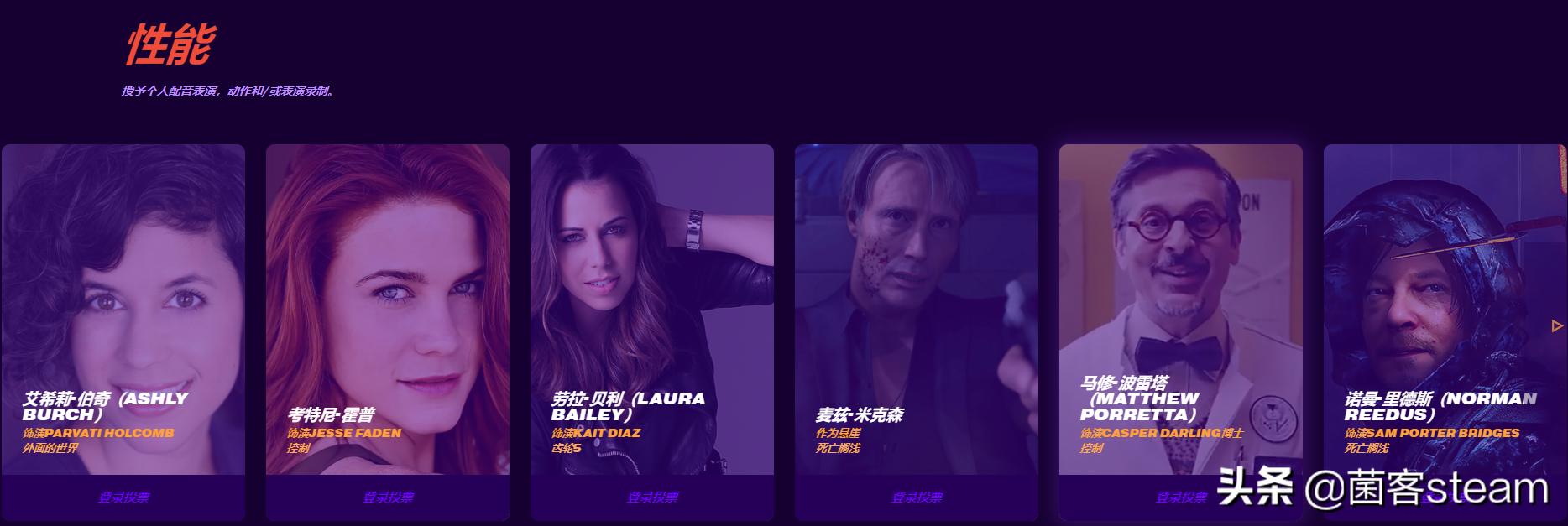 2020年公认最好游戏,2019年最佳游戏提名