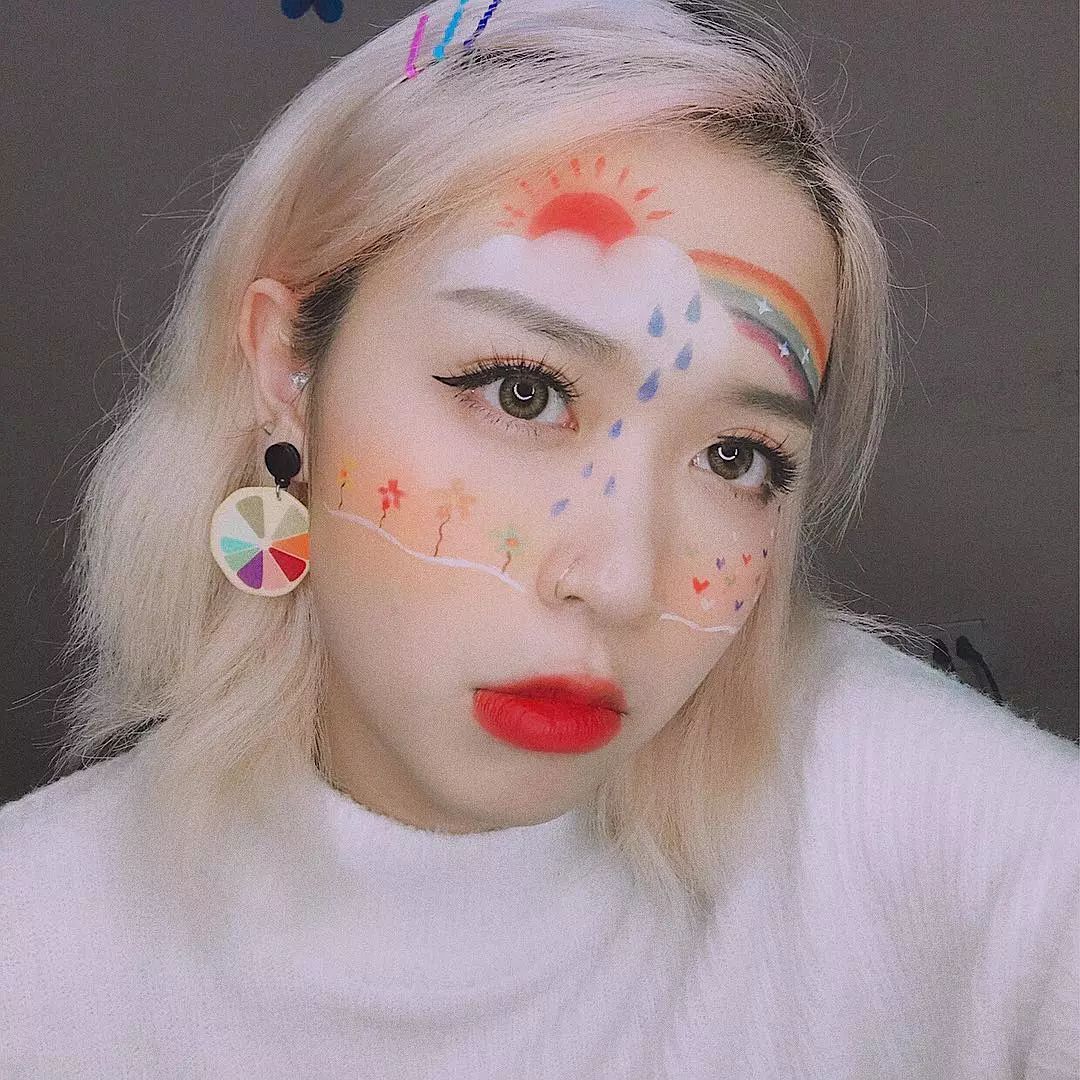 越南网红小姐姐妆容,越南ins小姐姐化妆