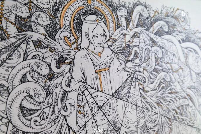 90后插画师画鬼,90后插画师山海经神兽