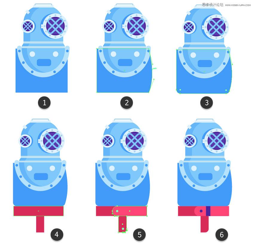 ai机器人设计画图,ai机器人素材平面设计