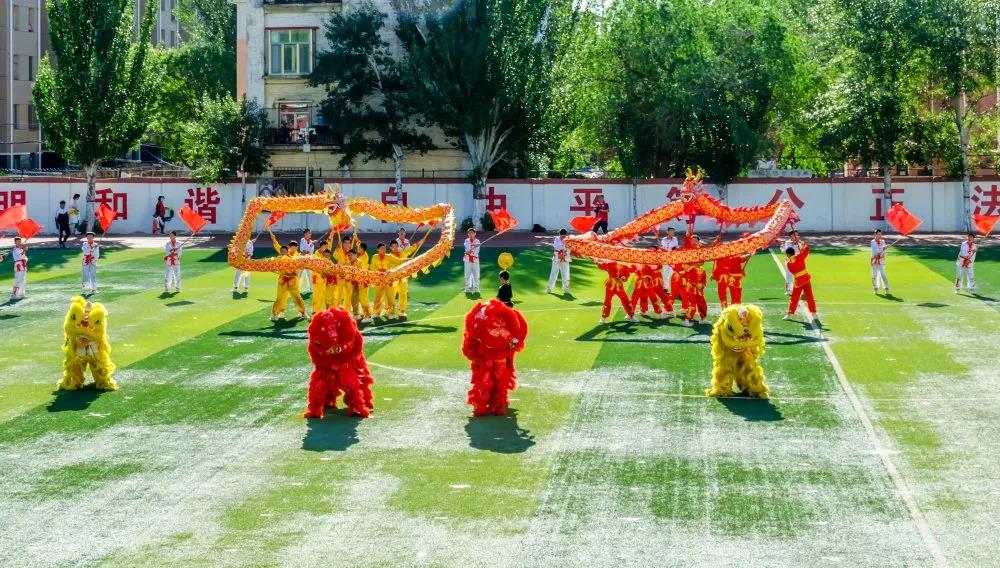 包头包钢实验一小运动会开幕式,包钢实验一小全员运动会