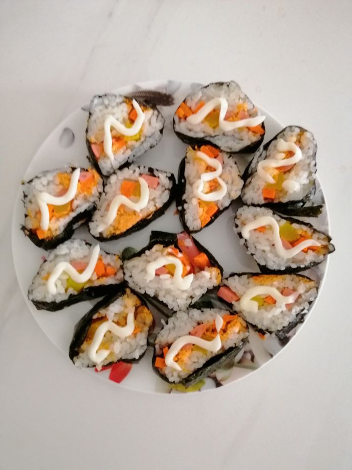 海苔寿司做法教程,家常海苔寿司做法