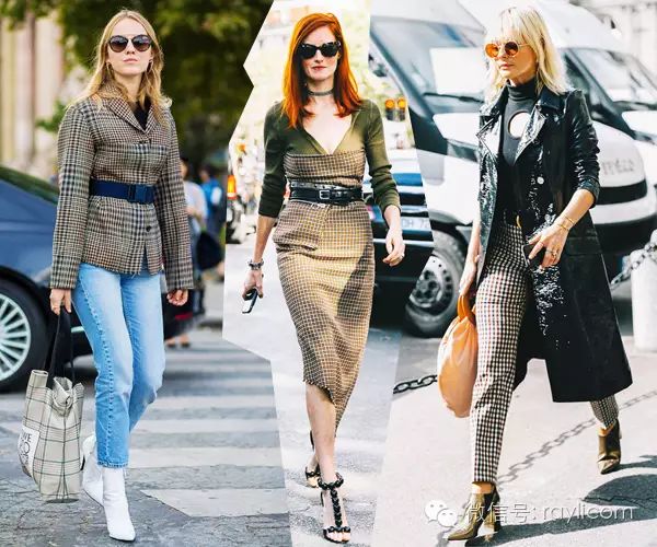 开春这样穿清新又有质感格子控,经典格子穿出时尚