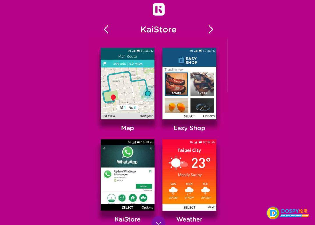 诺基亚81104G复刻版支持即时通讯应用，可在商店*载下**WhatsApp