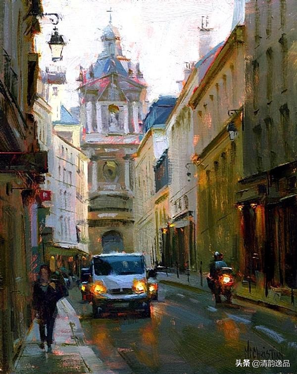 美国艺术家乔biwler油画作品赏析,丽莎印象派油画欣赏