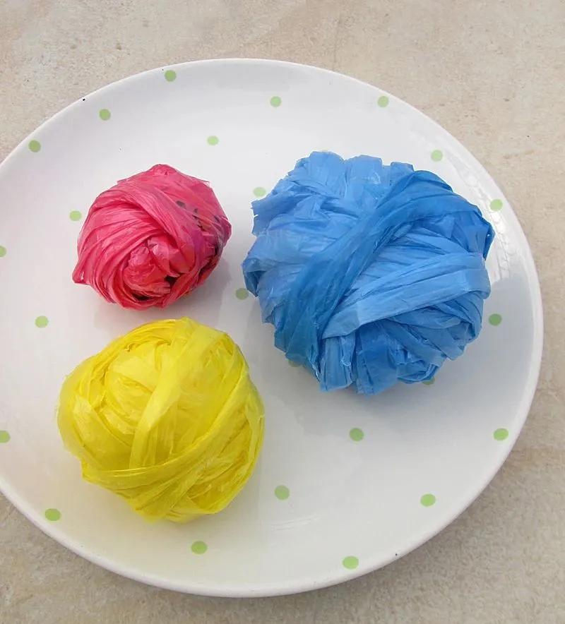 有塑料袋的手工,用塑料袋做的手工活