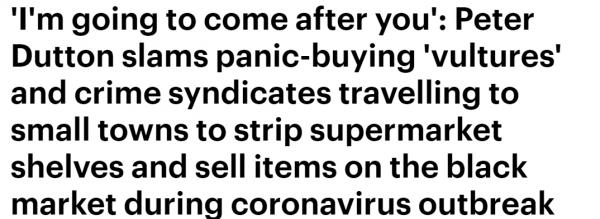 澳洲扫货*党**深入偏远地区囤货,内政部长誓言打击:他们在牟取暴利