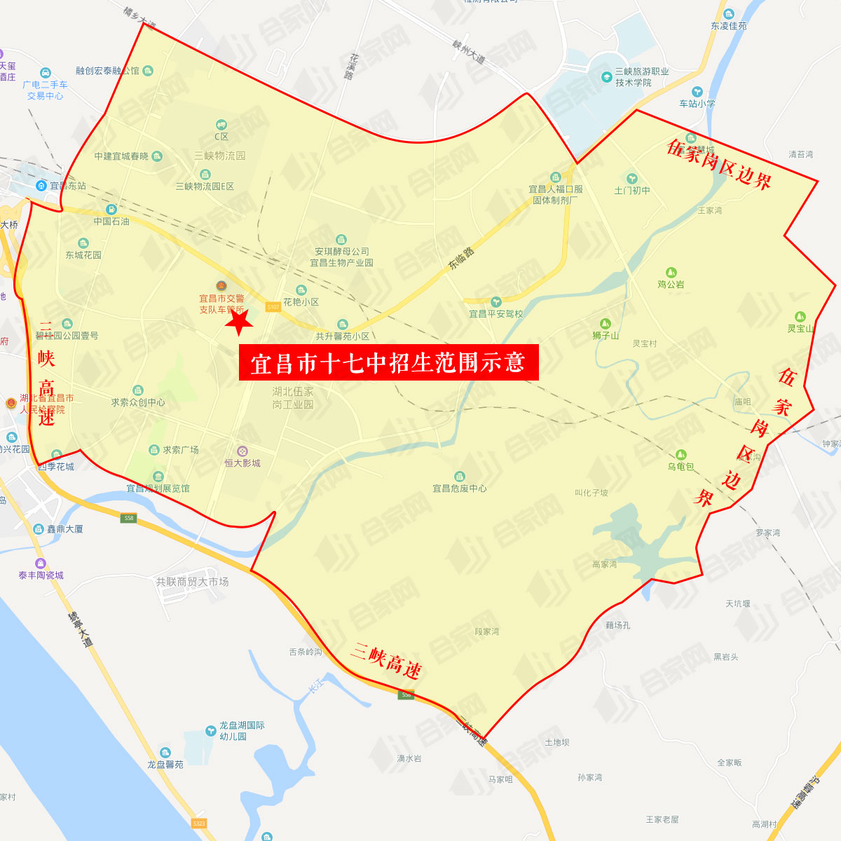 2024伍家岗学区划分图,伍家岗买学区房买哪里