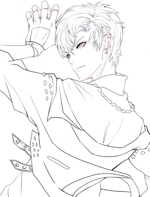 绘画线不流畅,绘画线稿上色教程