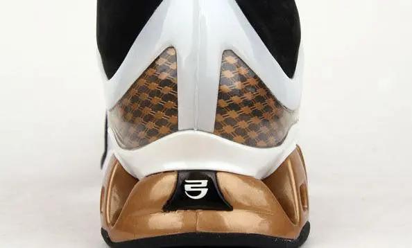 奥尼尔shaq系列篮球鞋白底黑皮面,奥尼尔自创shaq球鞋