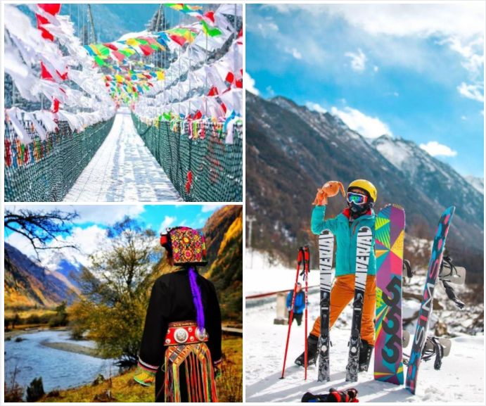 去古尔沟怎么玩,古尔沟看雪山泡温泉