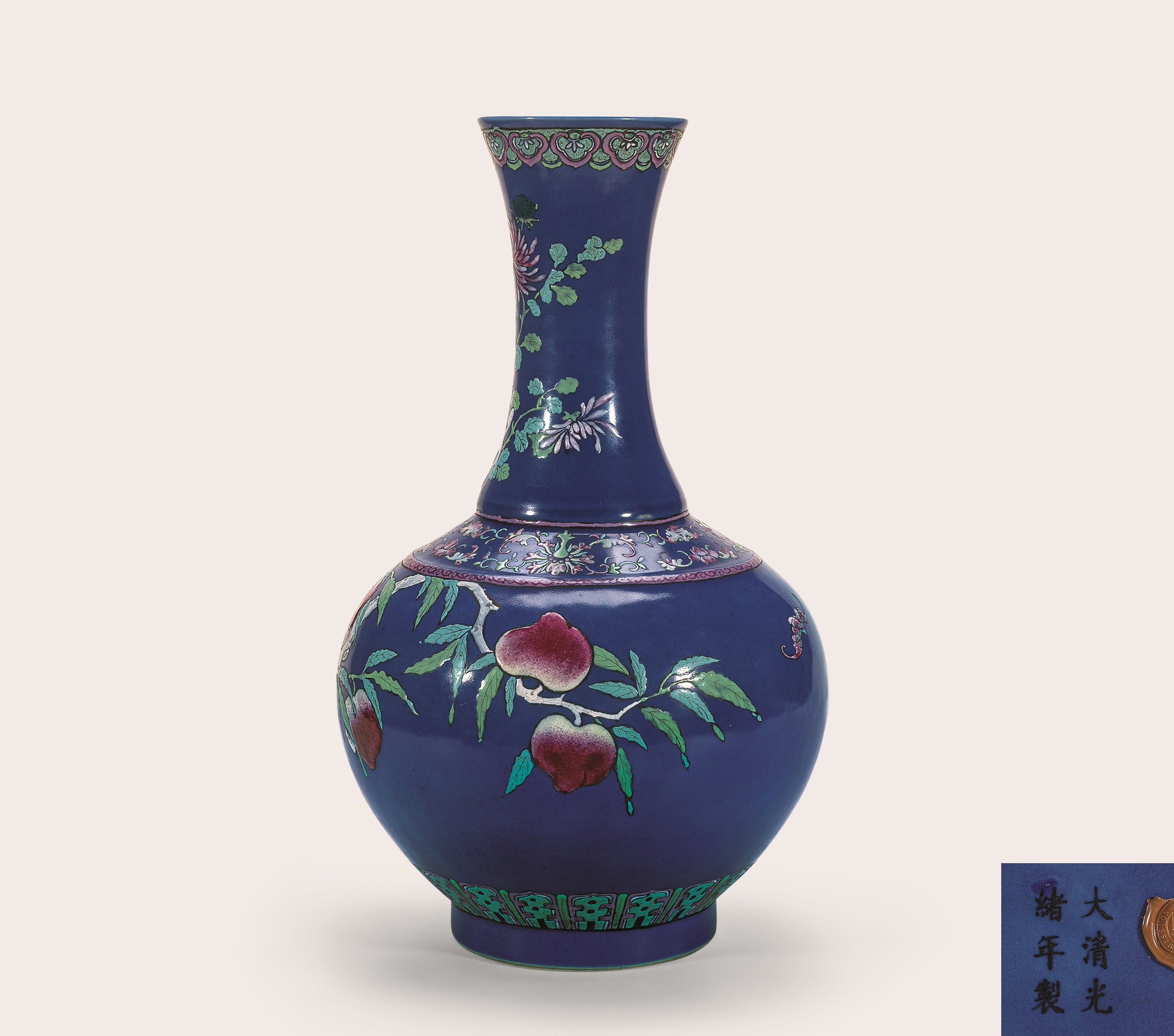 仿清民国粉彩大花瓶插花,乾隆粉彩百鹿尊插花