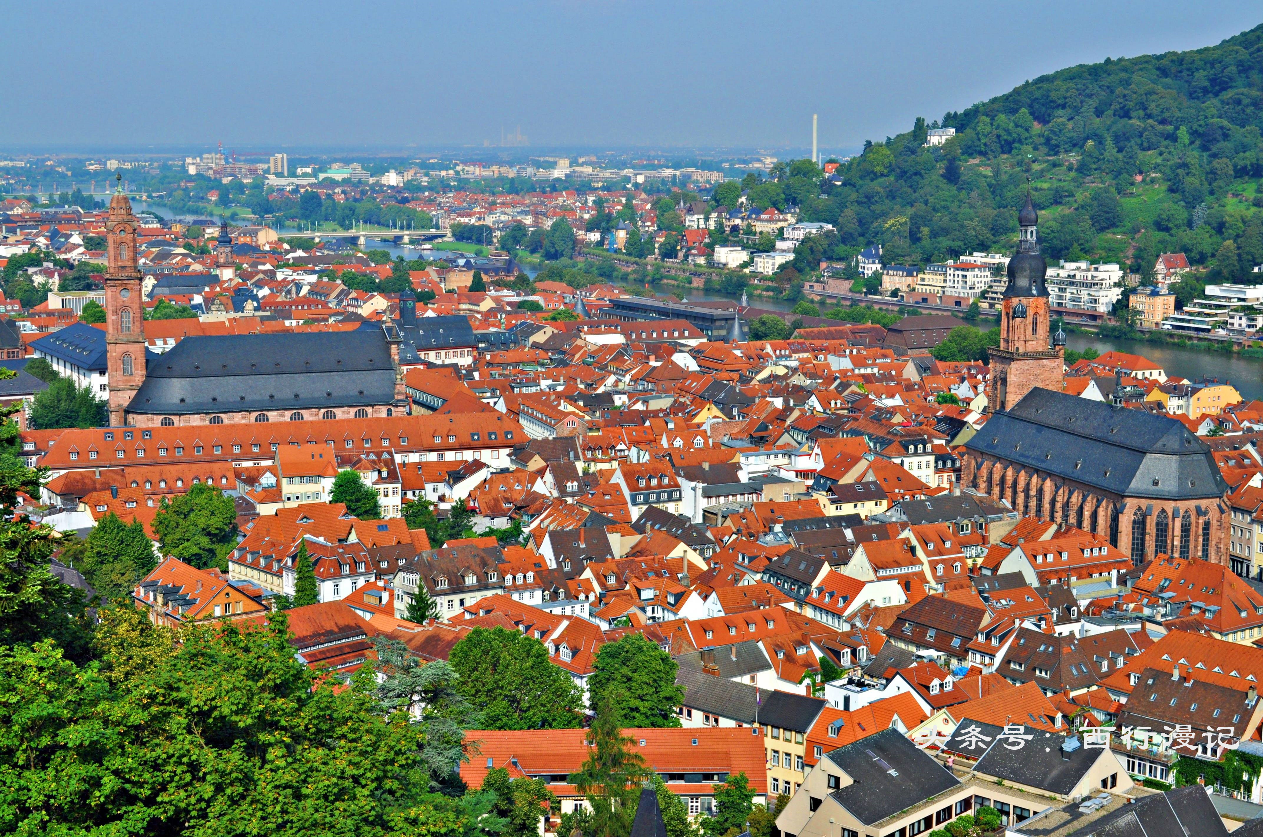 德国最美古城海德堡,青山绿水间的德国古城