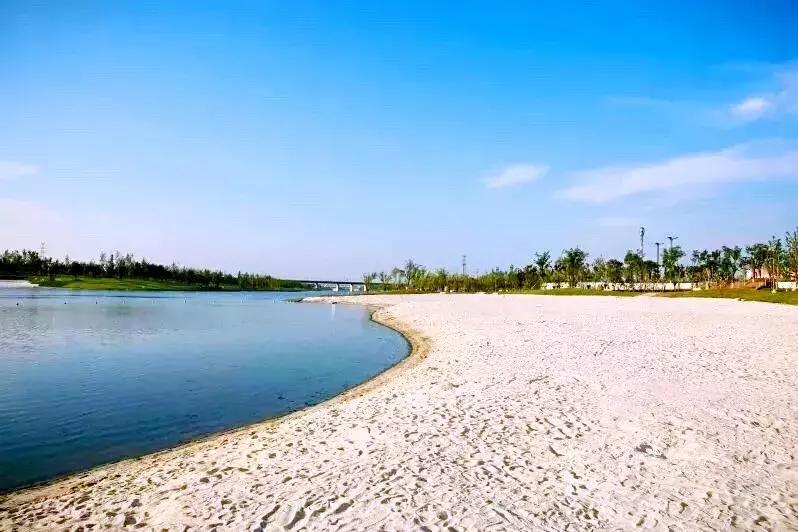 西安又添绝美海滩,西安网红打卡白沙滩