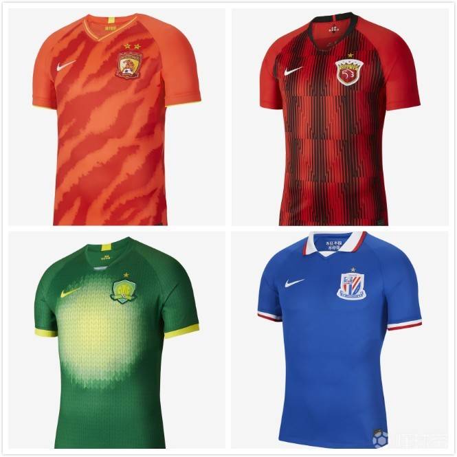 中超四支参加亚冠联赛球队的主客场球衣，你最喜欢哪一款？