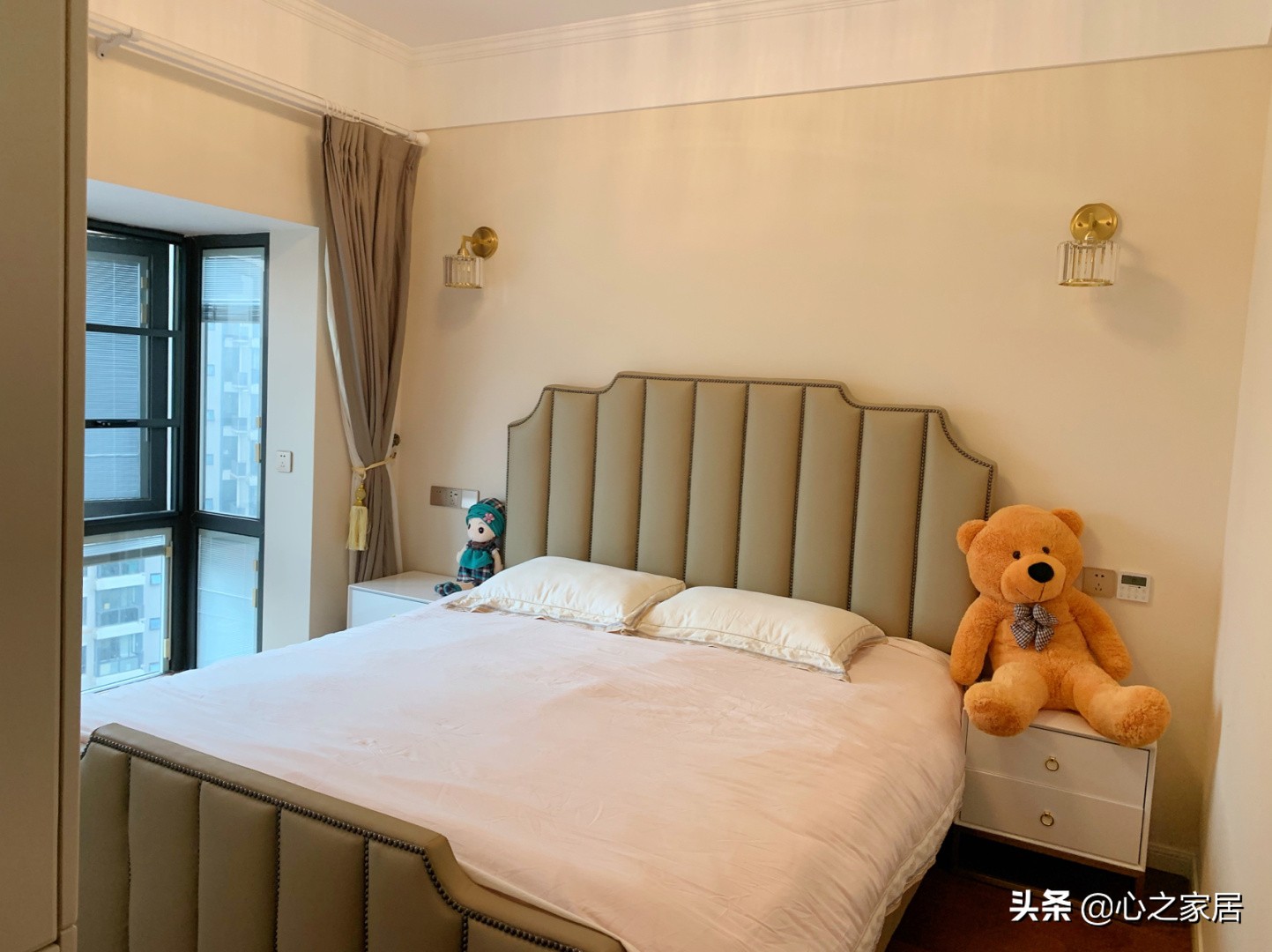 85平两室一厅电视墙,85寸电视小背景墙