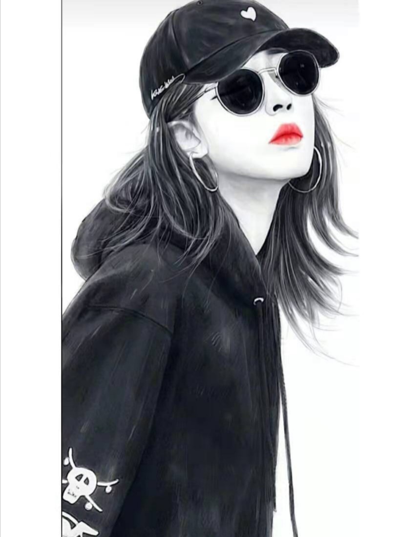 让人眼前一亮的黑白头像,拿图吱一声照片