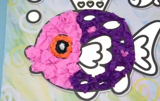 小鱼游幼儿园手工,小鱼游游游幼儿手工