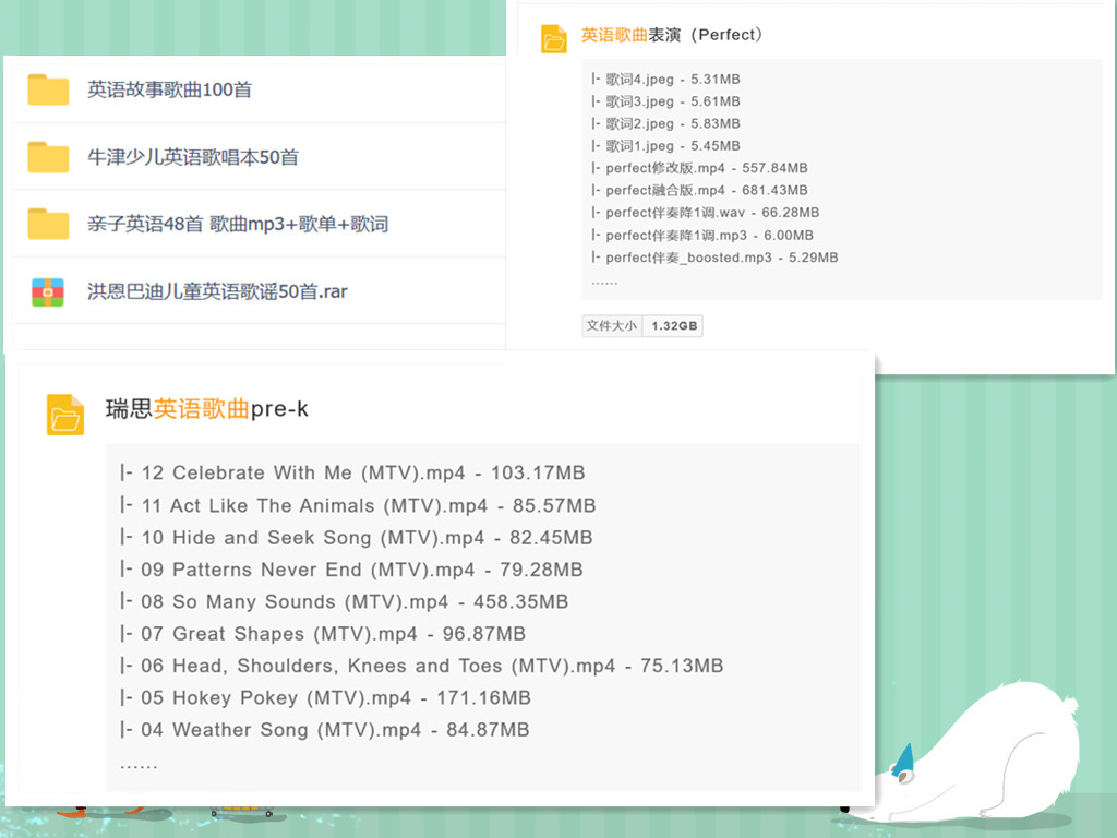 少儿英语歌大全100首附带歌词,超简单6-12岁儿童学英语歌曲