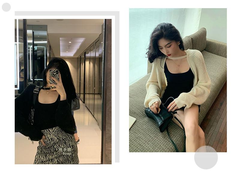 袖套毛衣时尚,最近很火的袖套毛衣蓝色