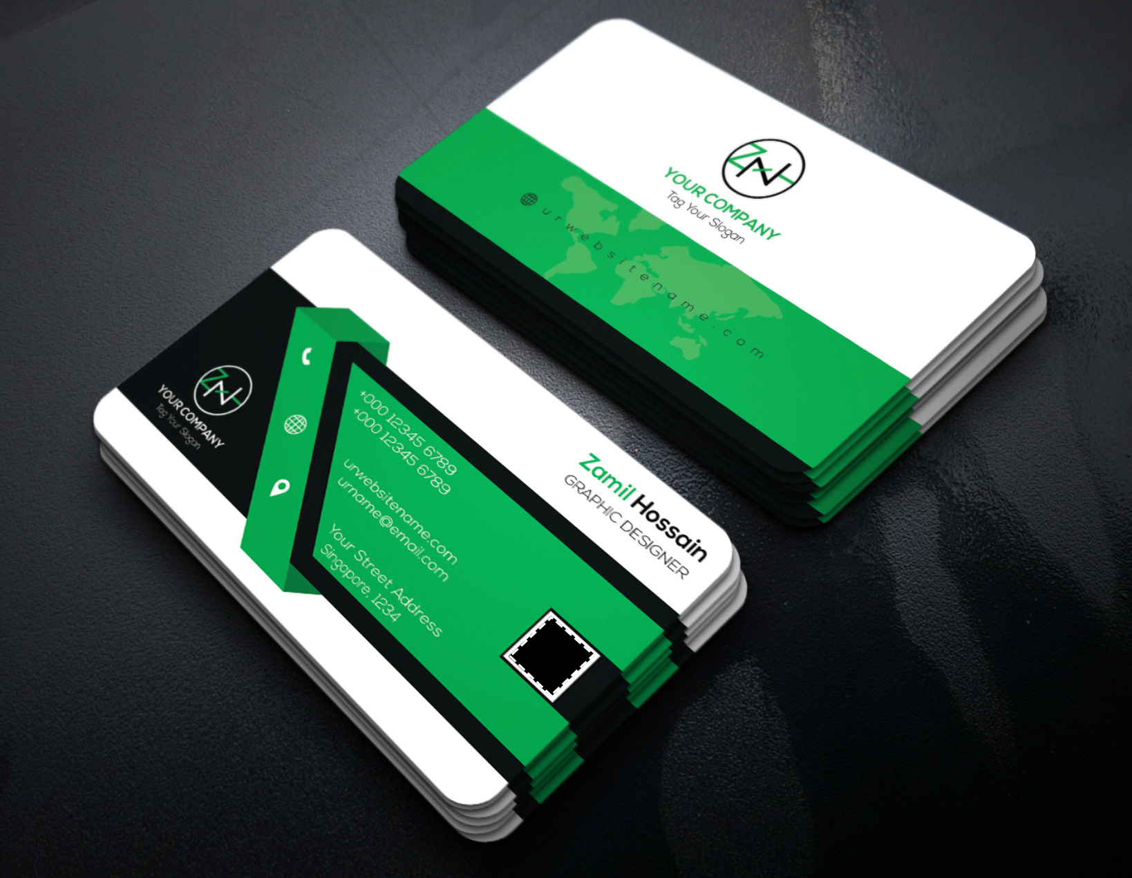 艺术涂料名片设计,设计师简约高端名片设计