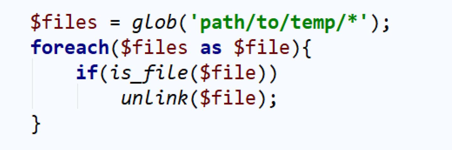 php如何实现删除目录下的文件,php怎么删除某个文件夹下的文件