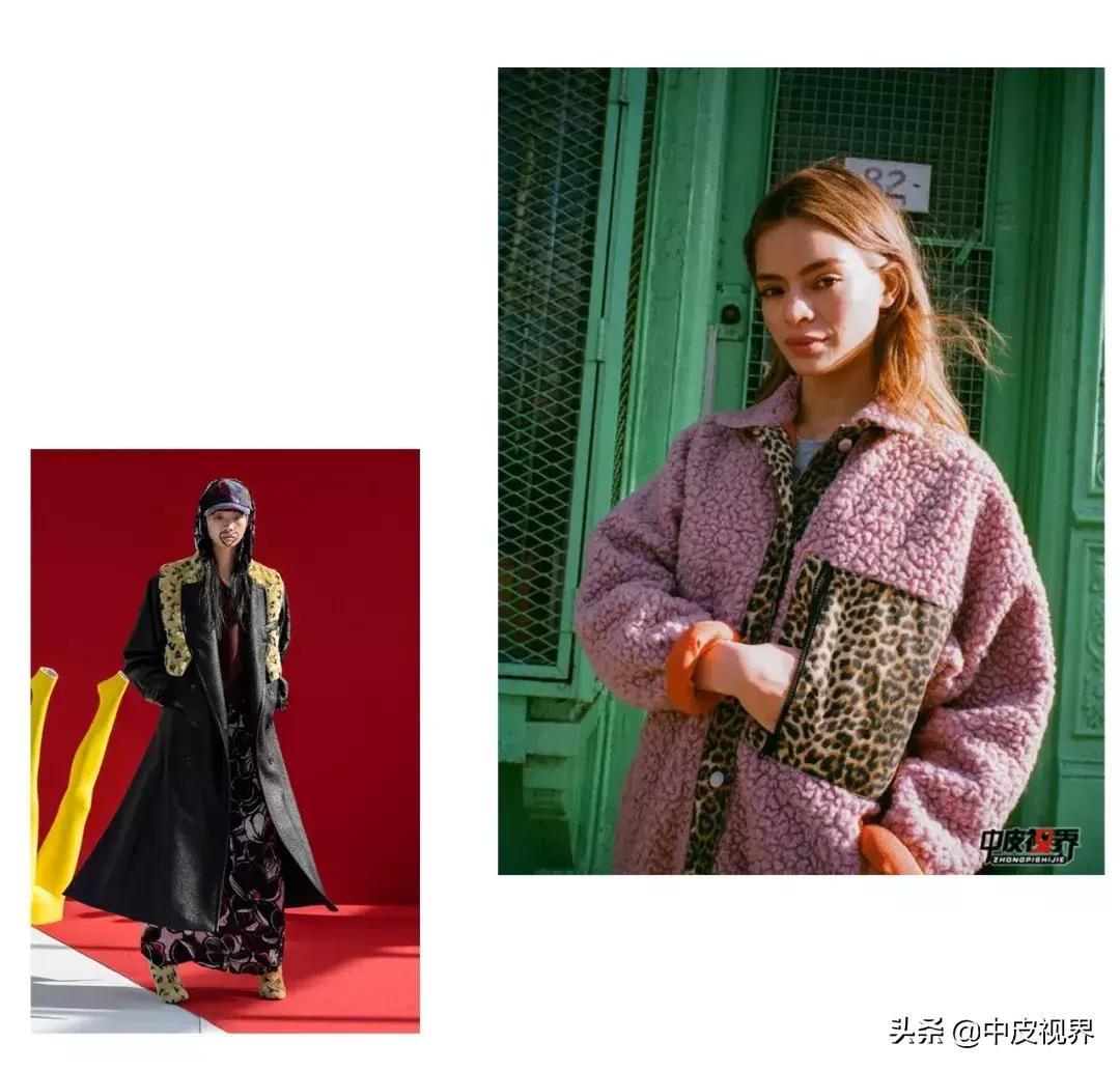 2023年流行趋势皮草,豹纹拼接皮草