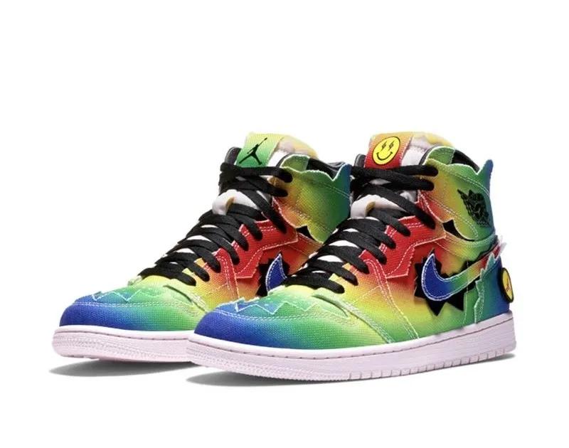 拿到国外当正品卖？这双JBalvin彩虹AJ1把人看懵