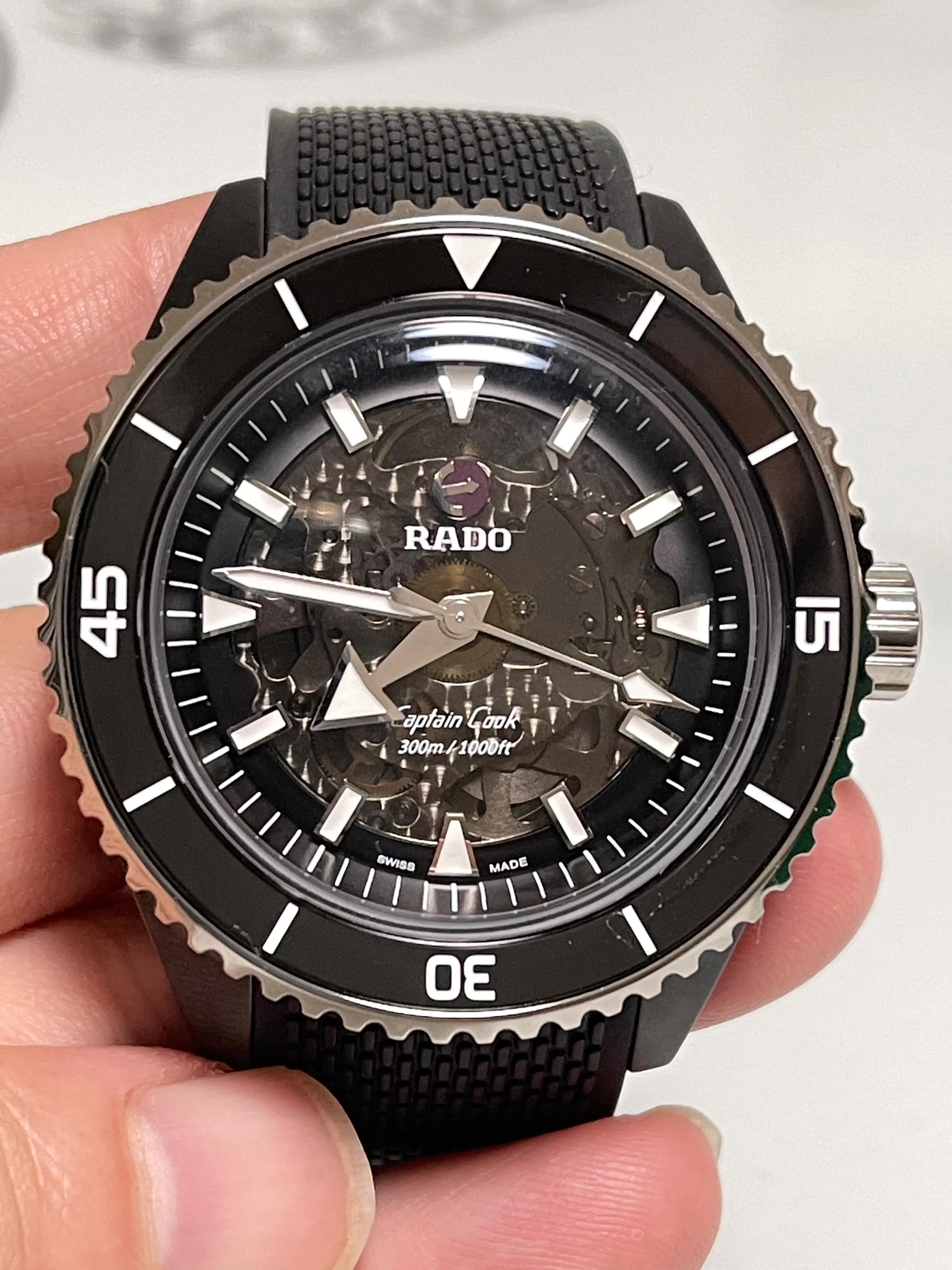 rado雷达表晶萃系列,rado瑞士雷达真我镂空腕表