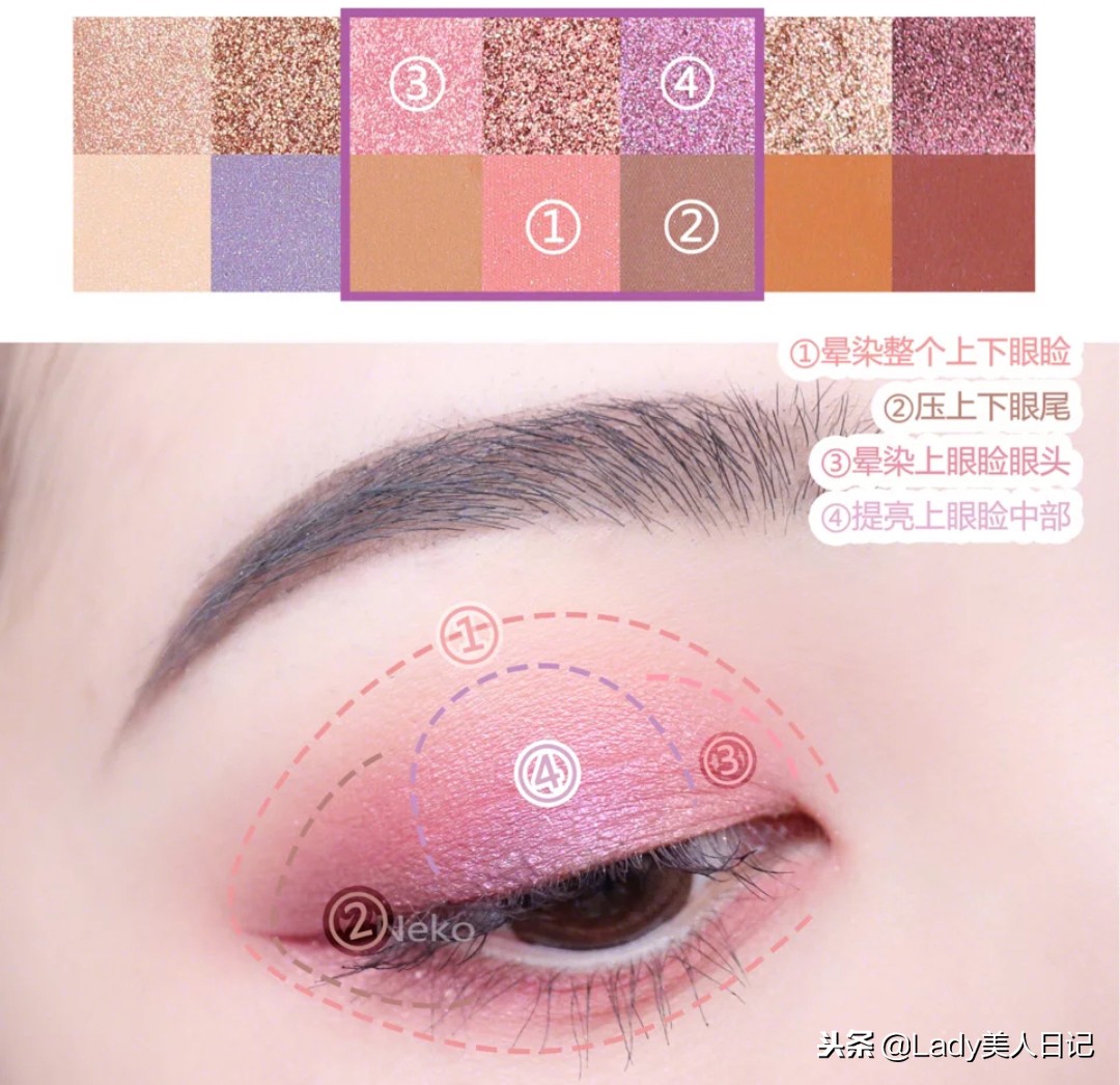 平价质感绵软的眼影盘超少女啊!珠光+哑光系列很走心,秋冬适用