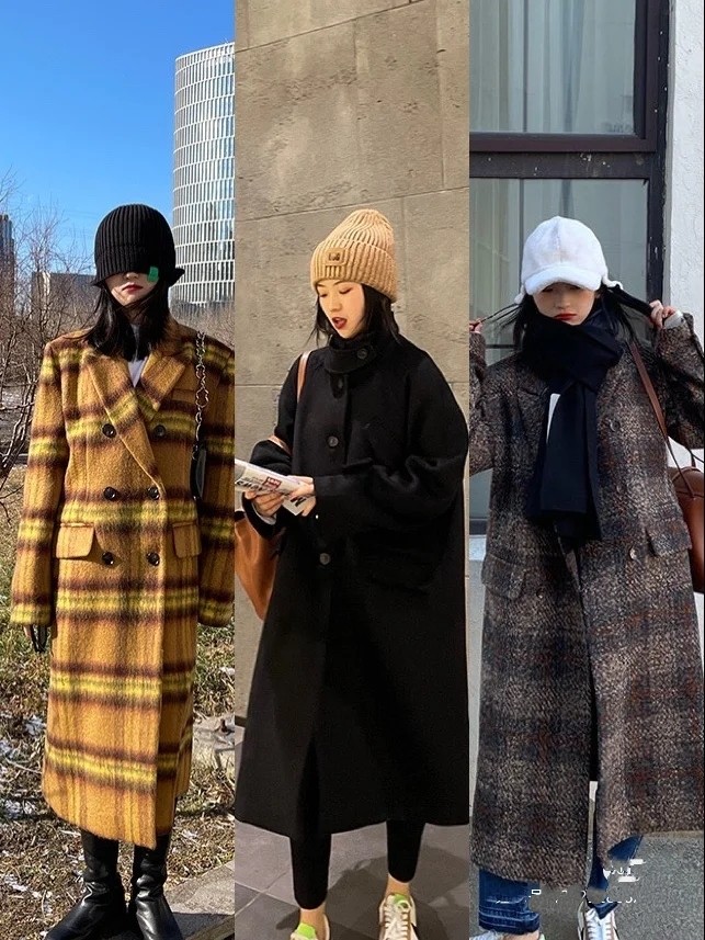 22套初秋洋气的韩系甜酷风穿搭,冬季不露腿韩系穿搭显瘦