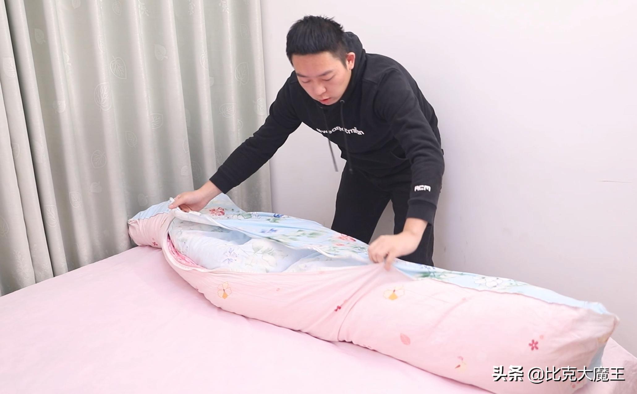 一招学会套被子,怎么套厚被子最简单方法