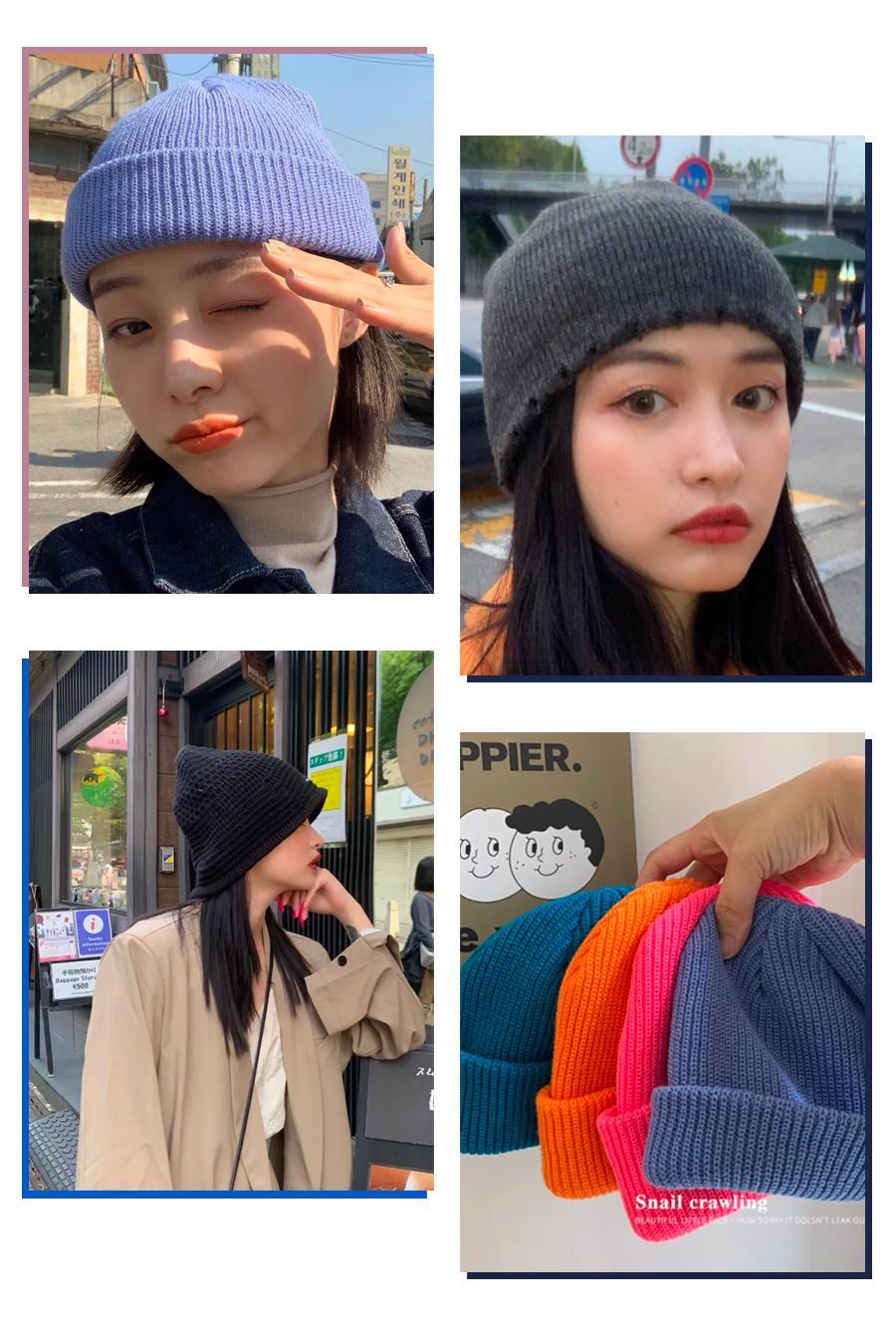 适合圆脸女生戴的冬季帽子,适合女士夏季长脸型戴的帽子