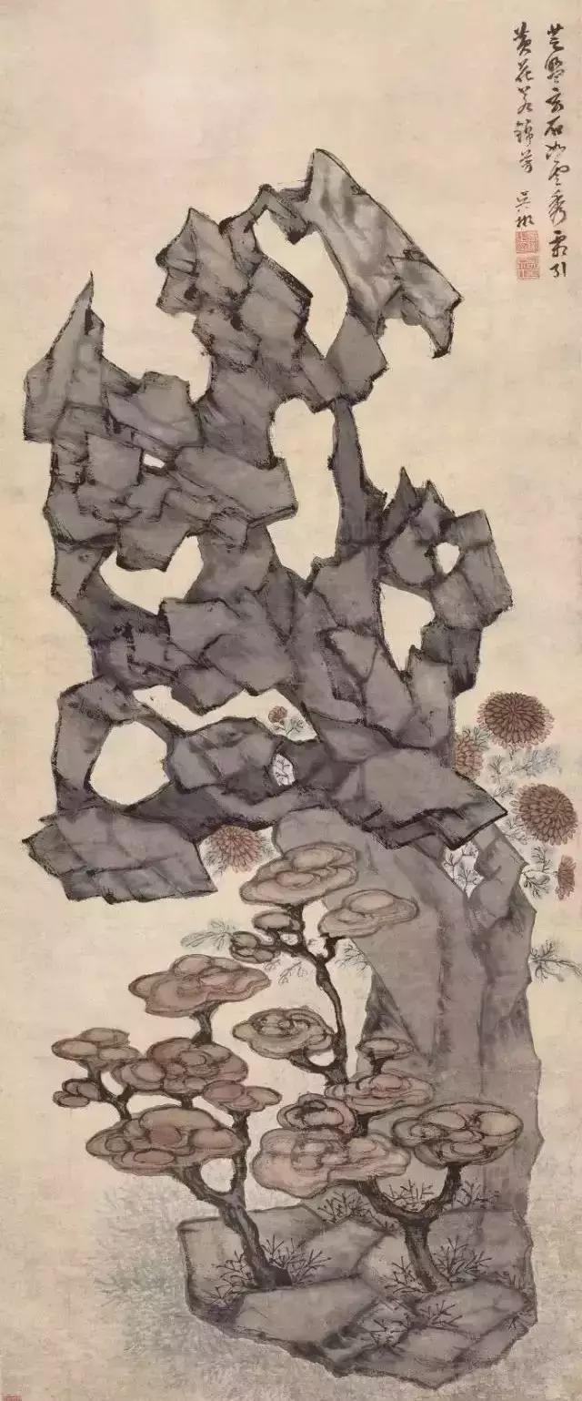 历代中国画中的奇石,中国画奇石作品欣赏