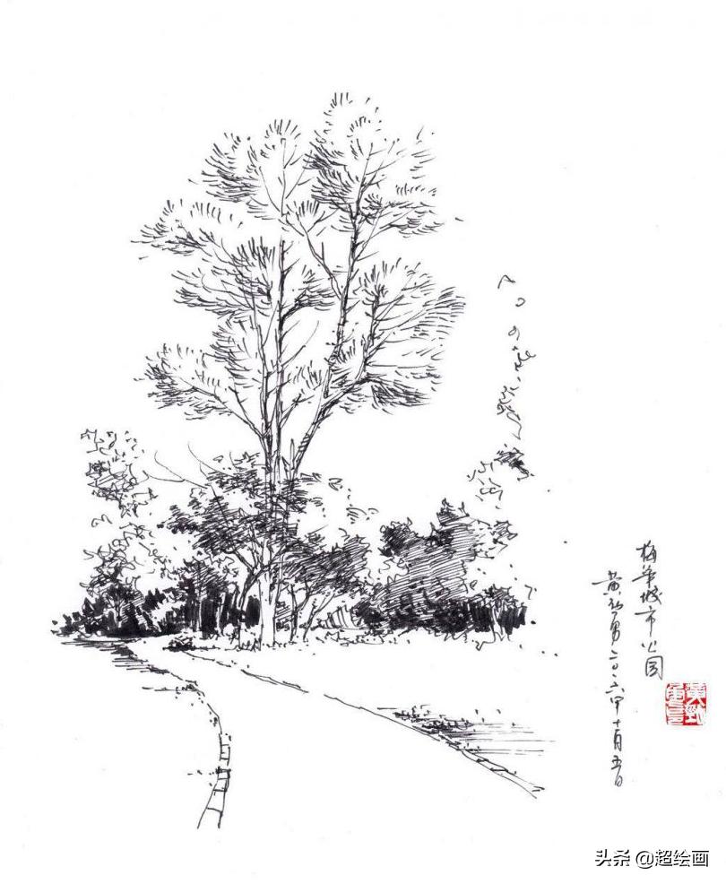 十大顶级钢笔画速写,钢笔速写100幅图片