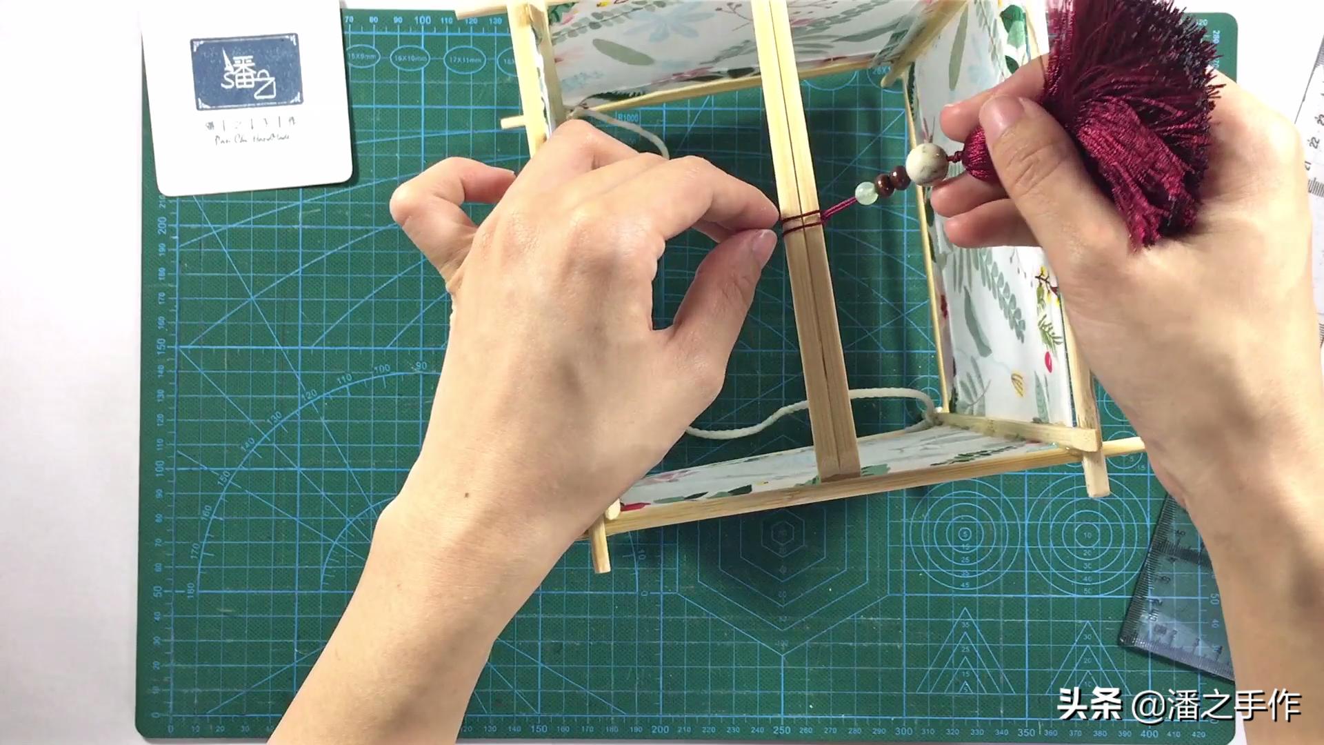 布艺灯笼手工制作教程简单,环保自制小灯笼