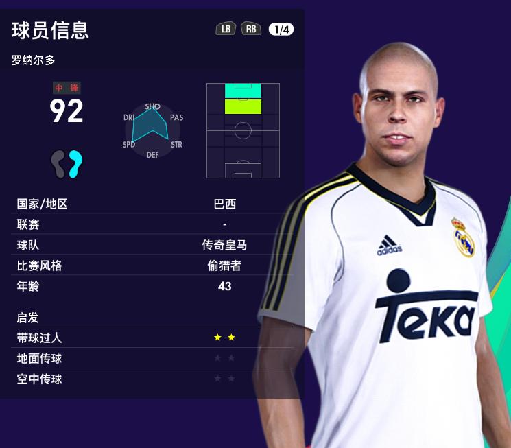 实况足球2023传奇强势球员,实况足球最新皇马精选