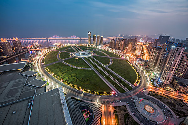 大连旅游星海湾大桥,大连旅游第一站星海广场