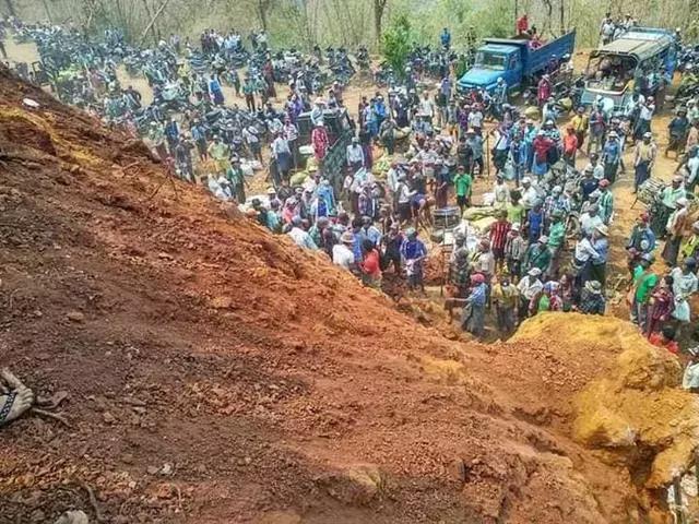 缅甸帕敢翡翠矿区发生大规模塌方,缅甸翡翠矿区塌方