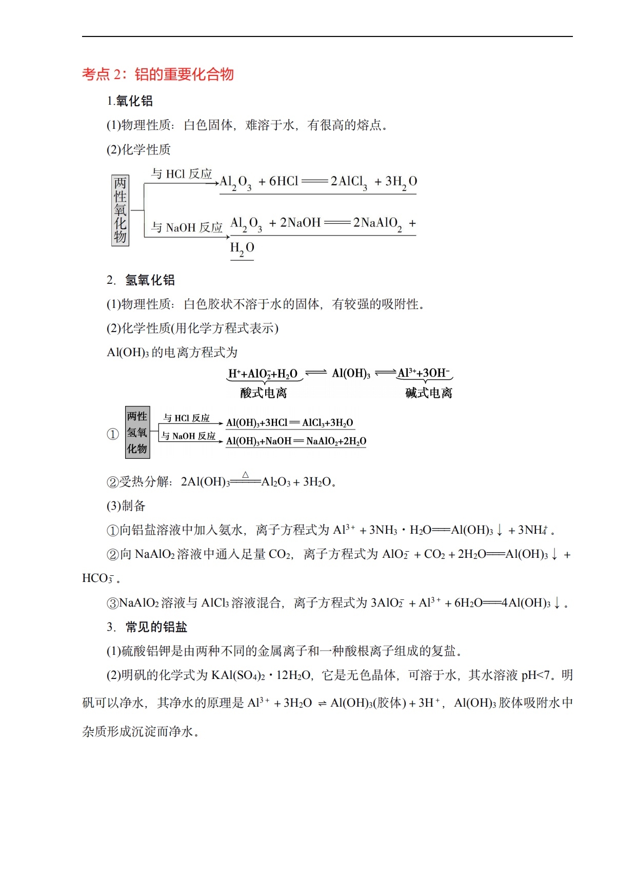高考倒计时｜高中化学总复习基础知识清单「精华版」转给孩子
