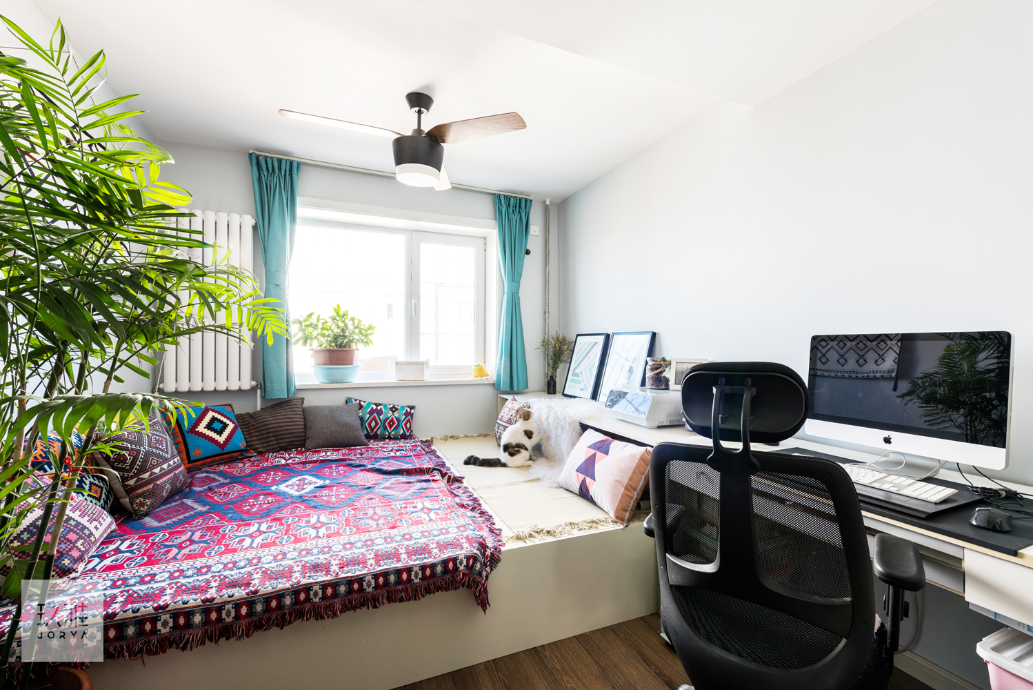 石家庄现代简约设计案例,春意盎然装修风格