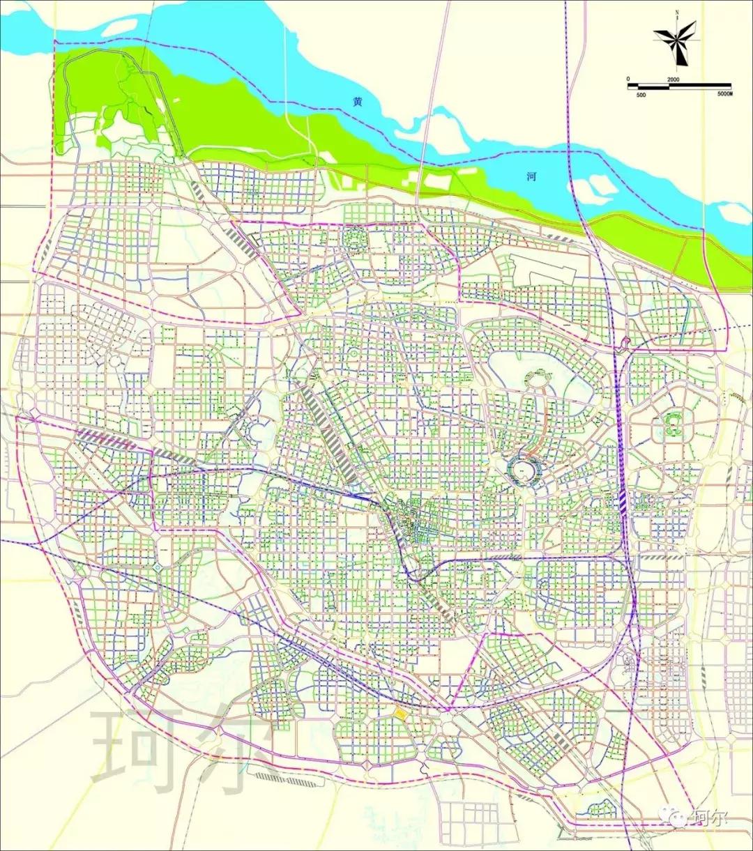 连霍高速郑州段最新规划图,郑州连霍高速北移最新地图