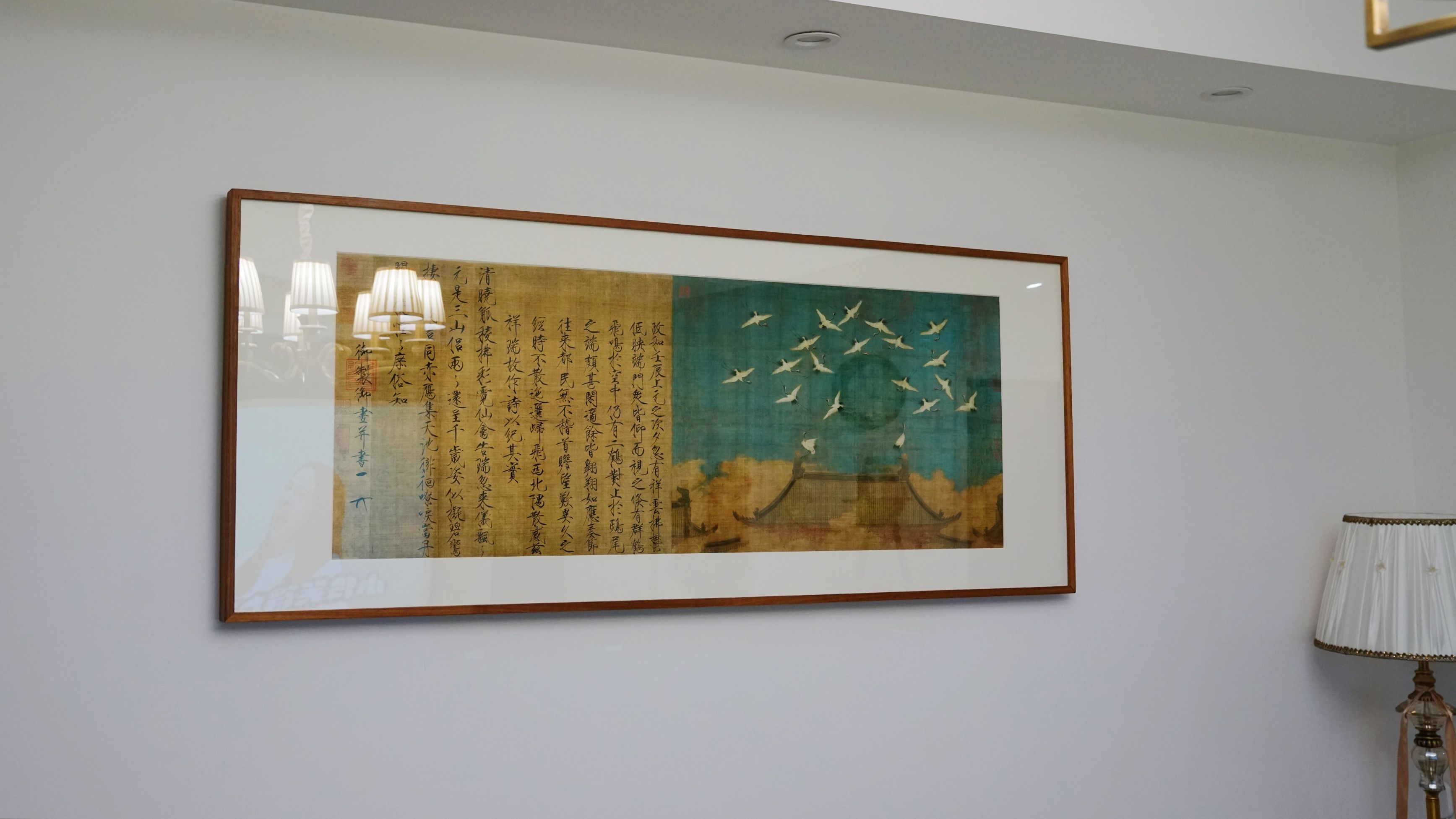 宋徽宗瑞鹤图复刻有框纯图,宋徽宗的瑞鹤图能卖多少钱