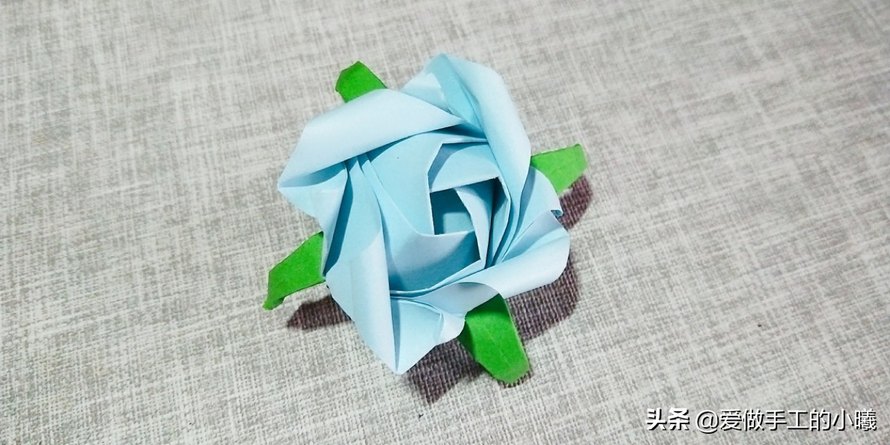 手工折纸简单又漂亮玫瑰花戒指,7-10岁折纸玫瑰花简单又好看